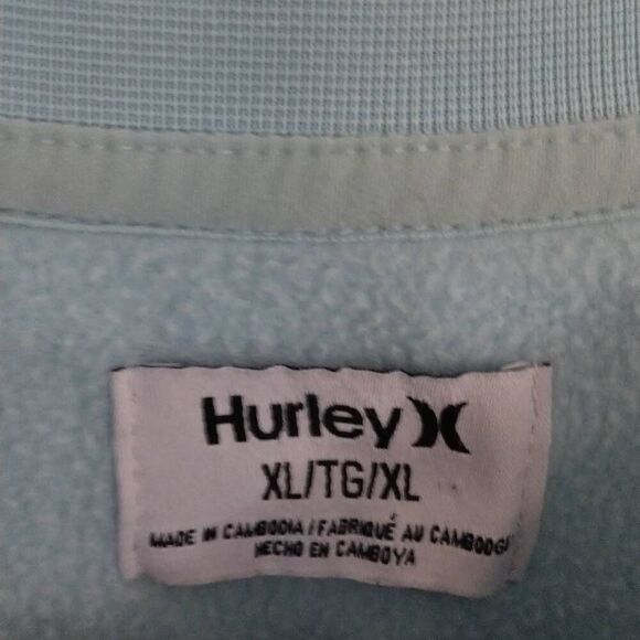 Hurley Sweatshirt XL Lightweight Light Blue - Picture 7 of 7